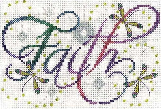 Faith Cross Stitch Kit, Design Works 2874