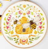 Folk Bees Embroidery Kit, Bothy Threads