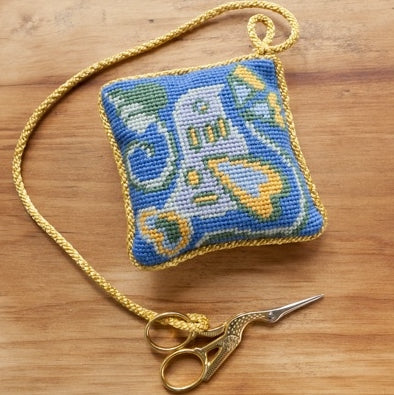 Folk Art Bird Tapestry Kit Pin Cushion/Scissor Keep, Cleopatra's Needle