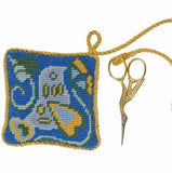 Folk Art Bird Tapestry Kit Pin Cushion/Scissor Keep, Cleopatra's Needle
