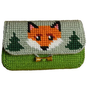 Fox Purse/Clutch Bag Tapestry Kit, COUNTED Plastic Canvas Work, Orchidea ORC.9851