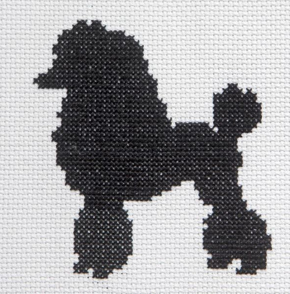 French Poodle Starter Cross Stitch Kit, Pastime & Present Days PTPD01
