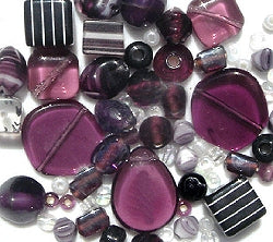 Glass Beads - Luxury Bead Pack -Blackberry Jam 2496