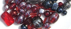Glass Beads - Luxury Bead Pack - Metallic Red 2514