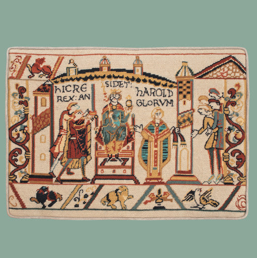 Coronation of Harold Bayeux Tapestry Kit, Glorafilia Needlepoint Kit