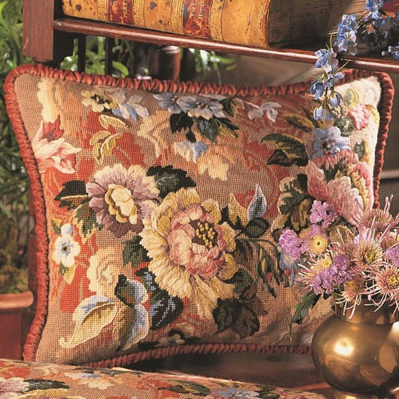 Glorafilia Tapestry Kit Needlepoint Kit, Rococo Flowers
