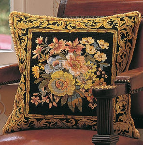 Glorafilia Tapestry Kit Needlepoint Kit Versailles Flowers- Maron