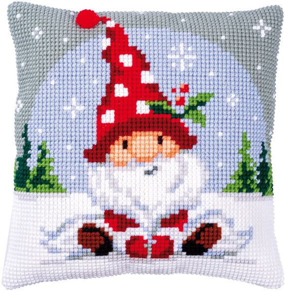 Gnome in Snow CROSS Stitch Tapestry Kit, Vervaco PN-0188665