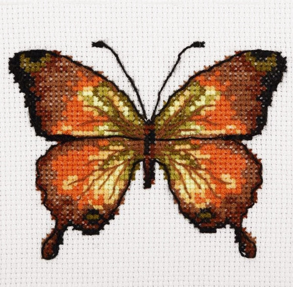 Golden Butterfly Cross Stitch Kit, VDV TM-0213