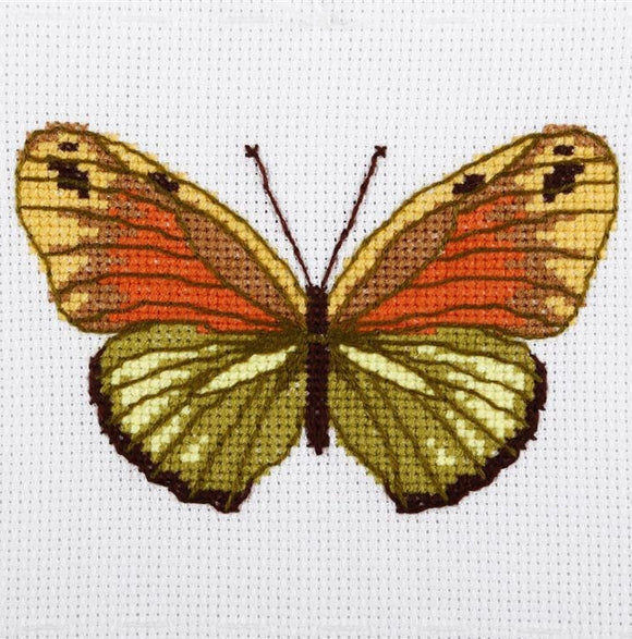 Green Butterfly Cross Stitch Kit, VDV TM-0216