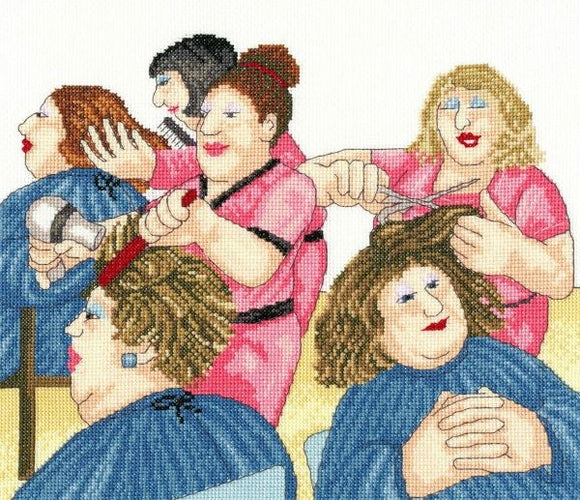 Hair With Flair Cross Stitch Kit - Beryl Cook - Bothy Thread