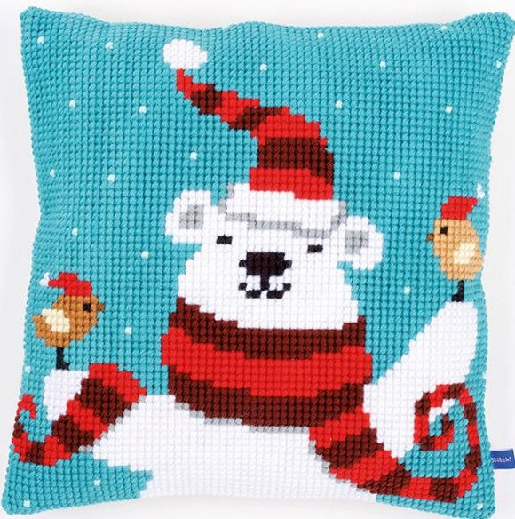 Happy Christmas Bear CROSS Stitch Tapestry Kit, Vervaco PN-0155870