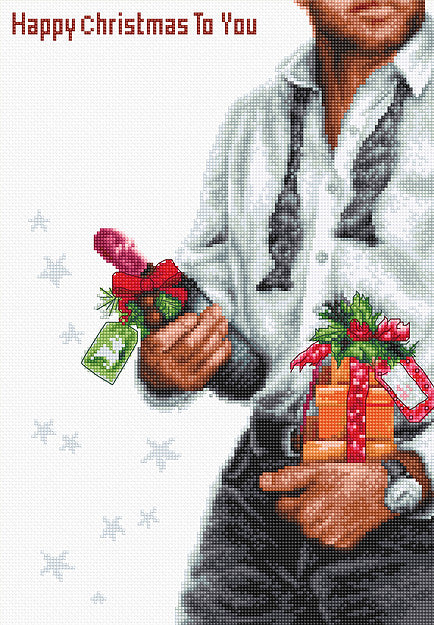 Happy Christmas Cross Stitch Kit, Luca-s B2339
