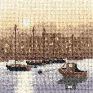 Harbour Lights Cross Stitch Kit, Silhouettes, Heritage Crafts