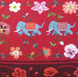 Indian Elephants Tapestry Kit Needlepoint Kit, The Fei Collection