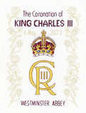 King Charles Coronation Sampler Cross Stitch Kit, Heritage Crafts