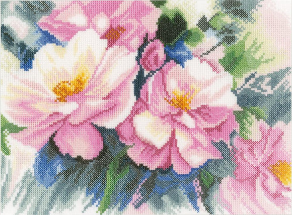 Beautiful Roses, Counted Cross Stitch Kit Lanarte pn-0150167