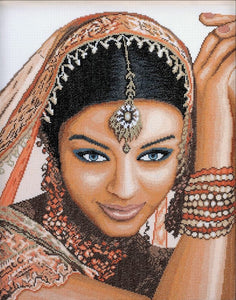 Indian Beauty Counted Cross Stitch Kit, Lanarte PN-0008301