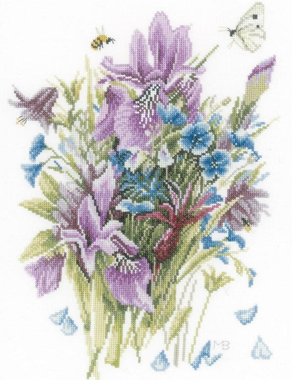 Irises Counted Cross Stitch Kit, Lanarte pn-0147543