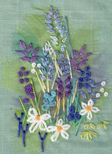 Lavender Embroidery Kit, Rowandean Embroidery