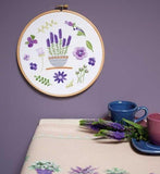 Lavender Embroidery Kit with Hoop, Vervaco pn-0170752
