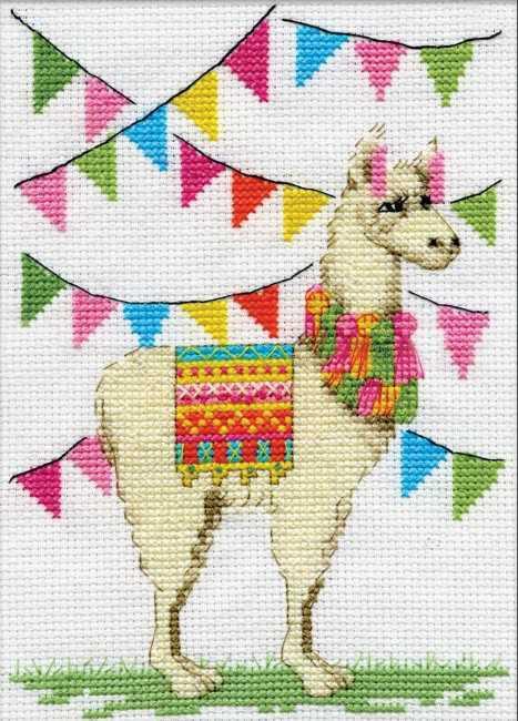 Llama Cross Stitch Kit, Design Works 3289