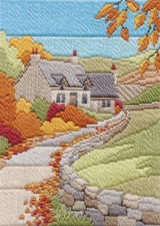 Long Stitch Kit, Cottage Autumn Long Stitch MLS11