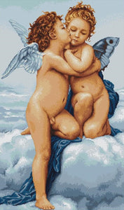 First Kiss, Counted Cross Stitch Kit Luca-s B317