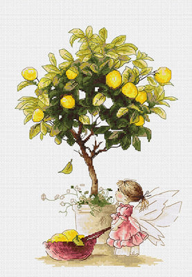 Lemons, Lemon Fairy Counted Cross Stitch Kit, Luca-s B1111
