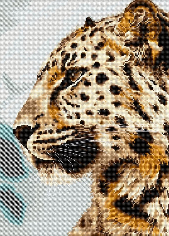 The Leopard, Counted Cross Stitch Kit Luca-s BU4006