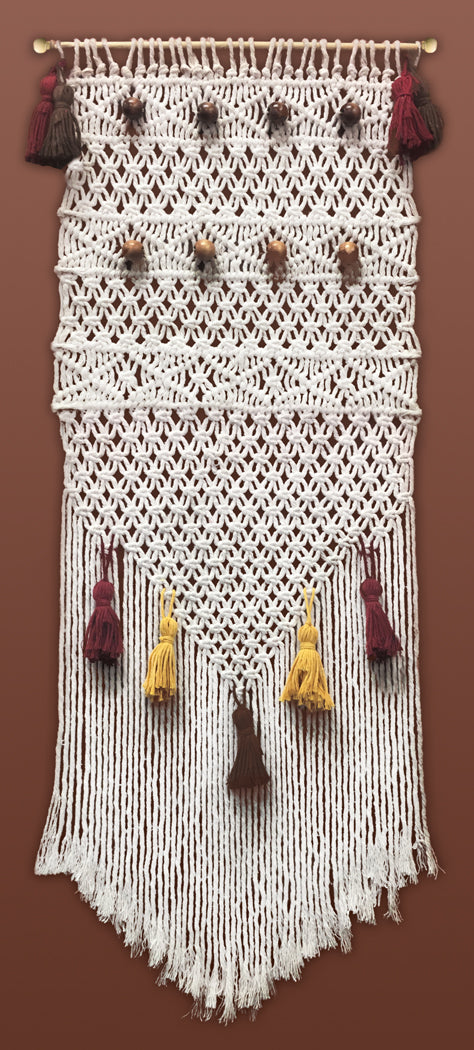 Macrame Kit, Macrame Wall Hanging Cotton Knot Kit Desert Dreams 38