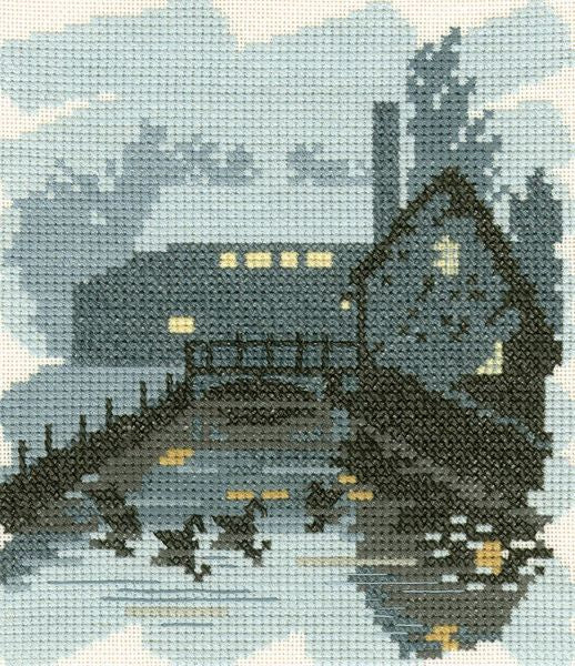 Mill Pond Cross Stitch Kit, Twilights, Heritage Crafts