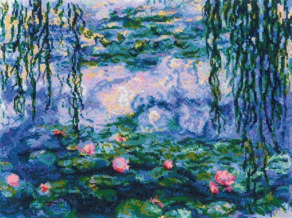 Monet Water Lilies Cross Stitch Kit, Riolis R2034