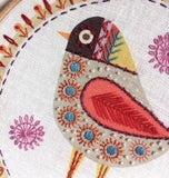 Birdie 4 Embroidery Kit, Nancy Nicholson