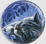 Needle Minder, Magnetic Needle Keeper -Blue Hour Cat 37mm