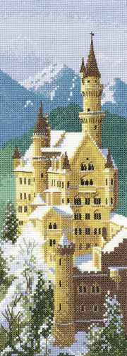 Neuschwanstein Castle Cross Stitch Kit, John Clayton Internationals, Heritage Crafts