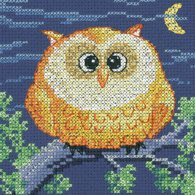 Owl Cross Stitch Kit Critter, Heritage Crafts -Karen Carter