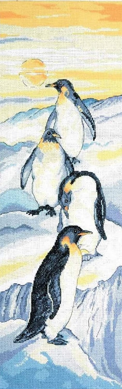 Penguins Cross Stitch Kit, Design Works 2749