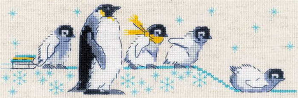 Penguins Cross Stitch Kit, Riolis R1975