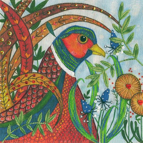 Bothy Threads Blackwork Kreuzstich-Set „Iris“ – 30x33 Cm, Inkl. Garn, Perlen & Anleitung