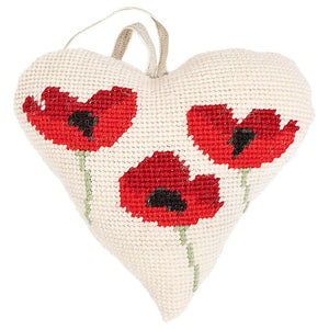 Poppies Heart Tapestry Kit, Cleopatra's Needle