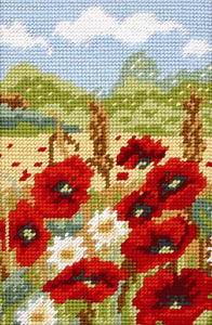Poppy Field Tapestry Kit, Needlepoint Starter, Anchor MR922