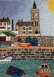 Porthleven Harbour, Cornwall Counted Cross Stitch Kit, Emma Louise Art Stitch