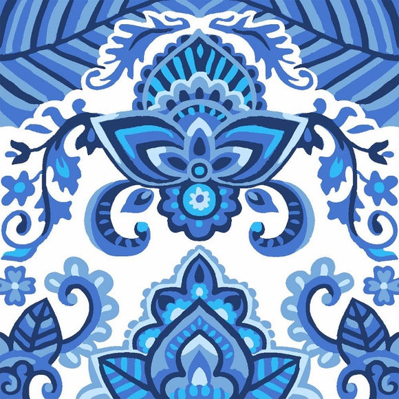 China Blue Tapestry CANVAS -Grafitec C16-009