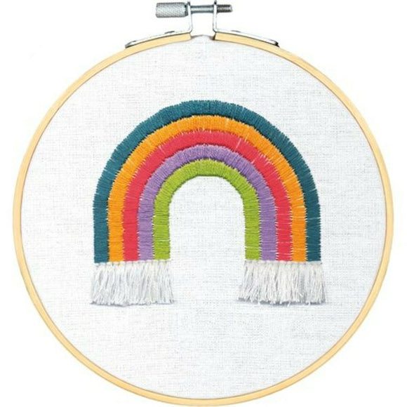 Rainbow Embroidery Kit with Hoop, Learn-a-Craft D72-76109