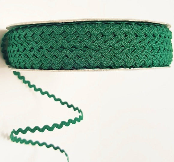 Ric-Rac Ribbon, Emerald Green Ric Rac - 5mm