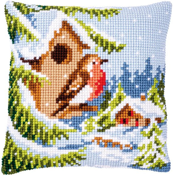 Robin in Winter CROSS Stitch Tapestry Kit, Vervaco PN-0147171