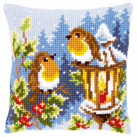 Robins at the Lantern CROSS Stitch Tapestry Kit, Vervaco PN-0145077