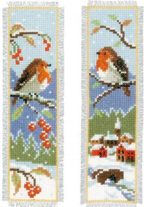 Robins Bookmarks Cross Stitch Kit, Vervaco PN-0155656