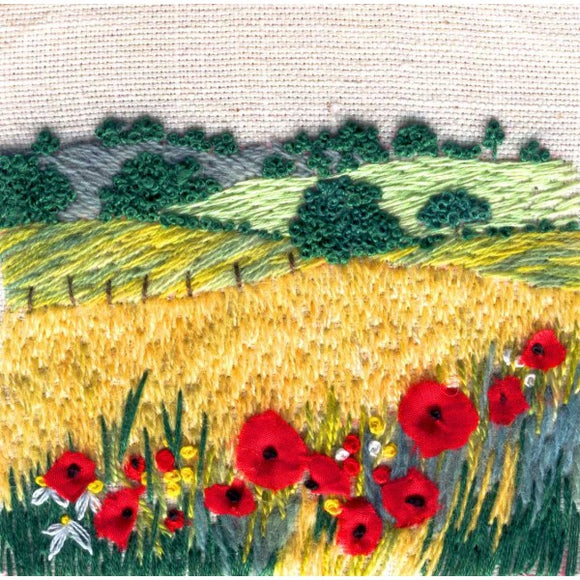 Poppies on Goodwins Lane, Rowandean Embroidery Kit 0048